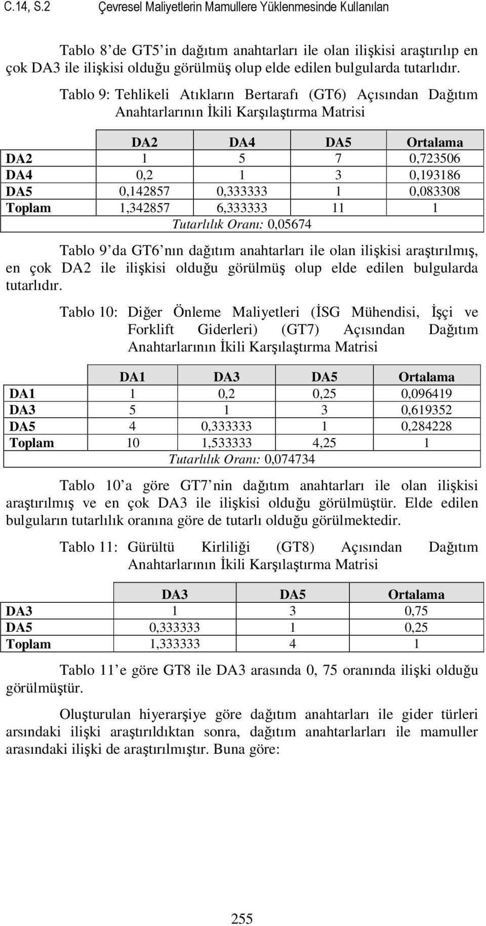 tutarlıdır.