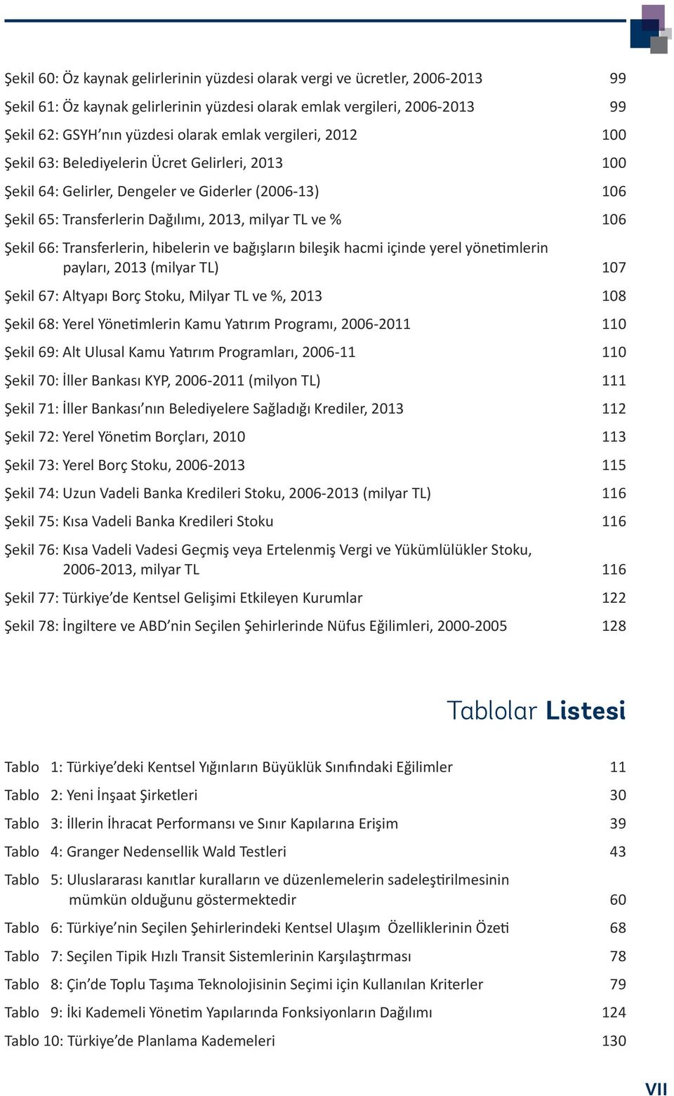 Transferlerin, hibelerin ve bağışların bileşik hacmi içinde yerel yönetimlerin payları, 2013 (milyar TL) 107 Şekil 67: Altyapı Borç Stoku, Milyar TL ve %, 2013 108 Şekil 68: Yerel Yönetimlerin Kamu