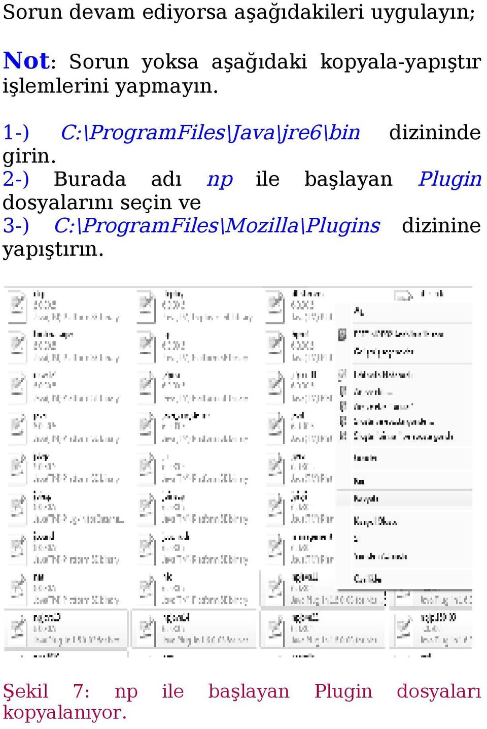 1-) C:\ProgramFiles\Java\jre6\bin dizininde girin.