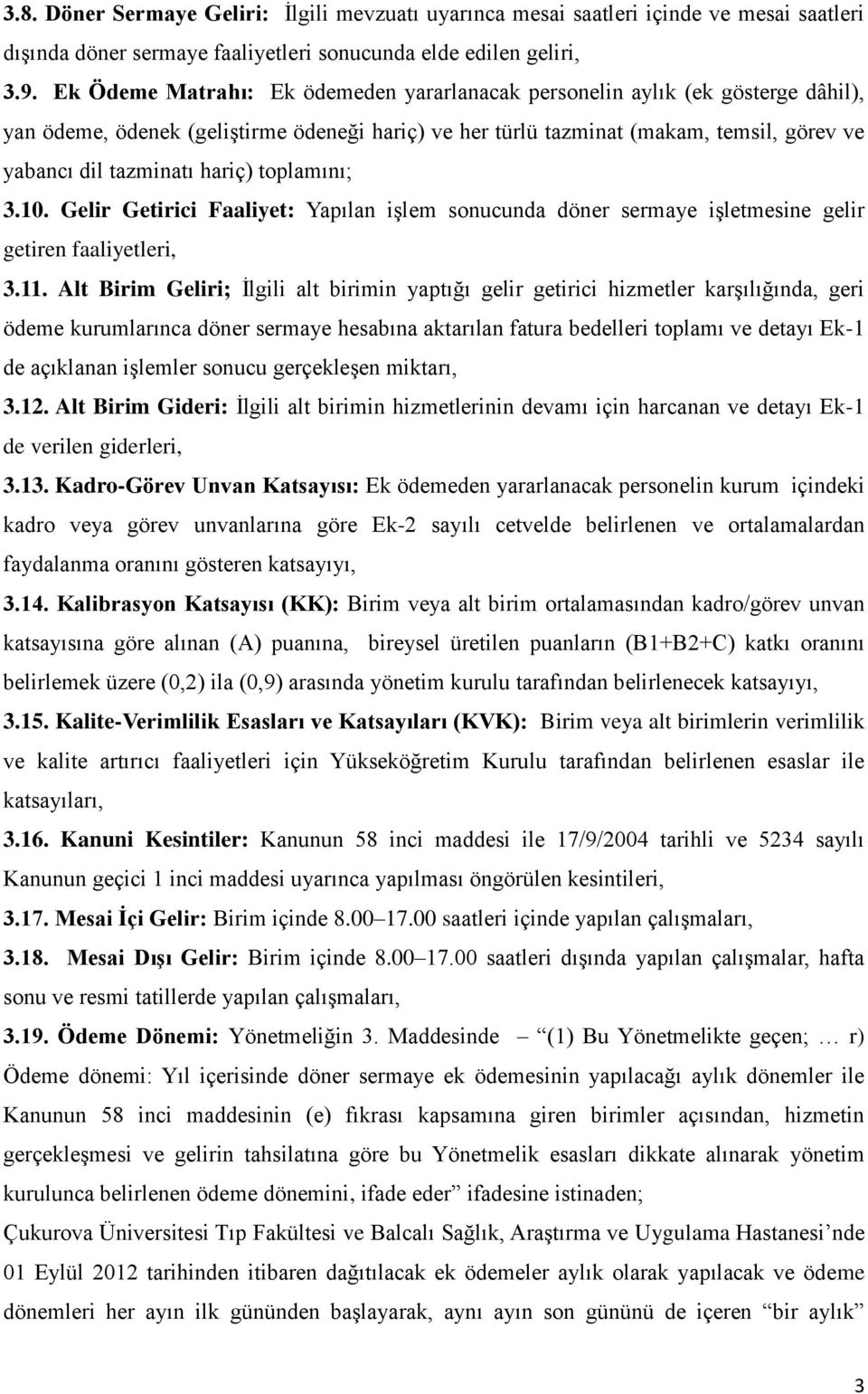 hariç) toplamını; 3.10. Gelir Getirici Faaliyet: Yapılan işlem sonucunda döner sermaye işletmesine gelir getiren faaliyetleri, 3.11.