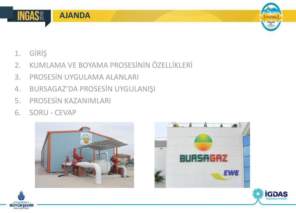 3. PROSESİN UYGULAMA ALANLARI 4.