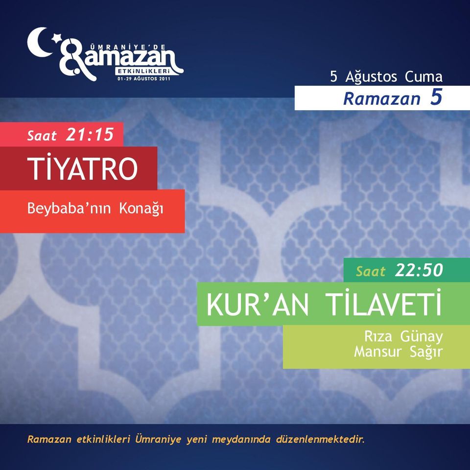 TİLAVETİ Rıza Günay Mansur Sağır Ramazan