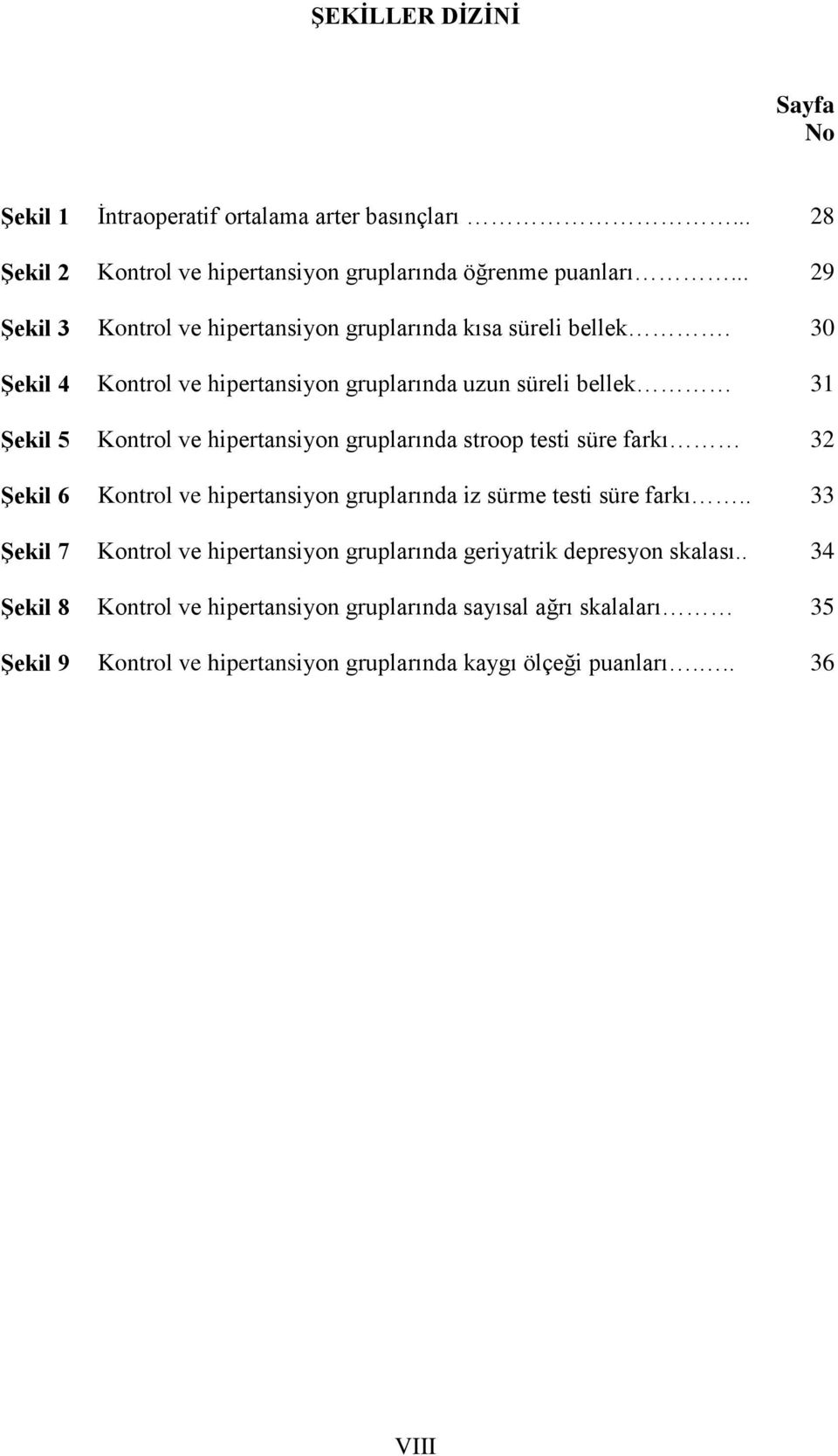 30 Şekil 4 Kontrol ve hipertansiyon gruplarında uzun süreli bellek 31 Şekil 5 Kontrol ve hipertansiyon gruplarında stroop testi süre farkı 32 Şekil 6 Kontrol ve