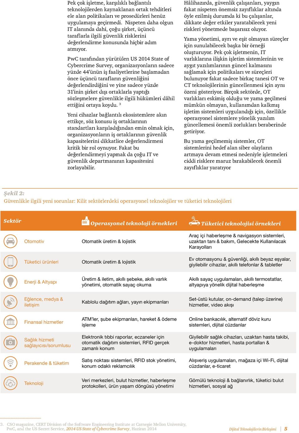 PwC tarafından yürütülen US 2014 State of Cybercrime Survey, organizasyonların sadece yüzde 44 ünün iş faaliyetlerine başlamadan önce üçüncü tarafların güvenliğini değerlendirdiğini ve yine sadece