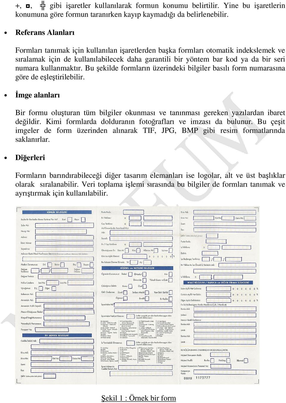 kullanmaktır. Bu ekilde formların üzerindeki bilgiler basılı form numarasına göre de eletirilebilir.