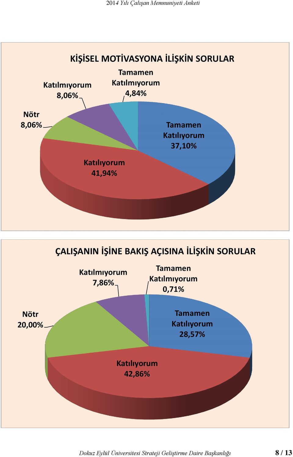 BAKIŞ AÇISINA İLİŞKİN SORULAR 7,86% 0,71% Nötr 20,00% 28,57%