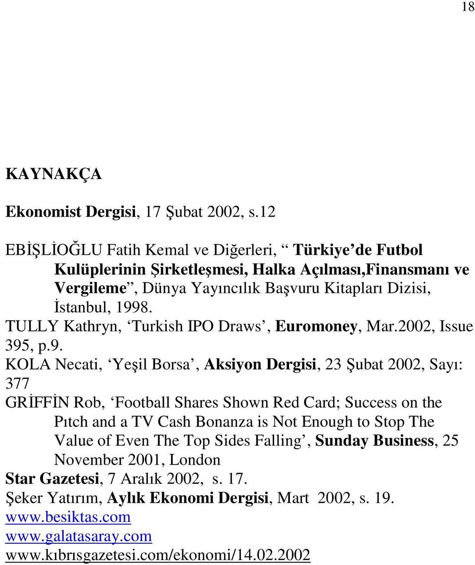 TULLY Kathryn, Turkish IPO Draws, Euromoney, Mar.2002, Issue 395