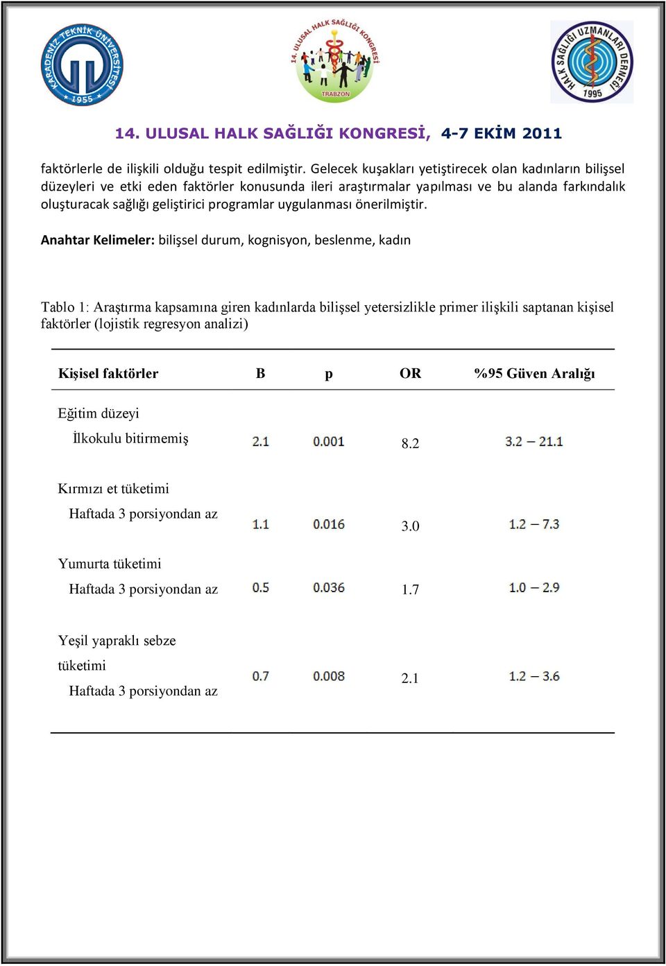 geliştirici programlar uygulanması önerilmiştir.