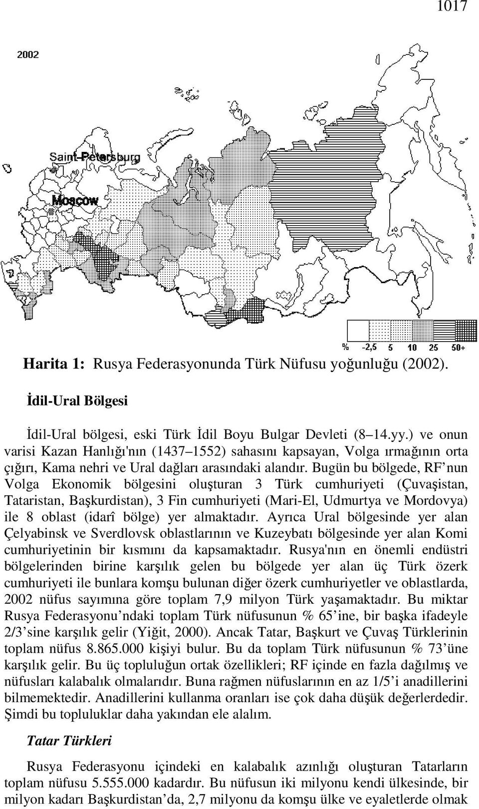 Bugün bu bölgede, RF nun Volga Ekonomik bölgesini oluşturan 3 Türk cumhuriyeti (Çuvaşistan, Tataristan, Başkurdistan), 3 Fin cumhuriyeti (Mari-El, Udmurtya ve Mordovya) ile 8 oblast (idarî bölge) yer