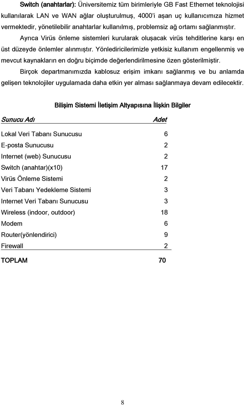 Yönlediricilerimizle yetkisiz kullanım engellenmiş ve mevcut kaynakların en doğru biçimde değerlendirilmesine özen gösterilmiştir.