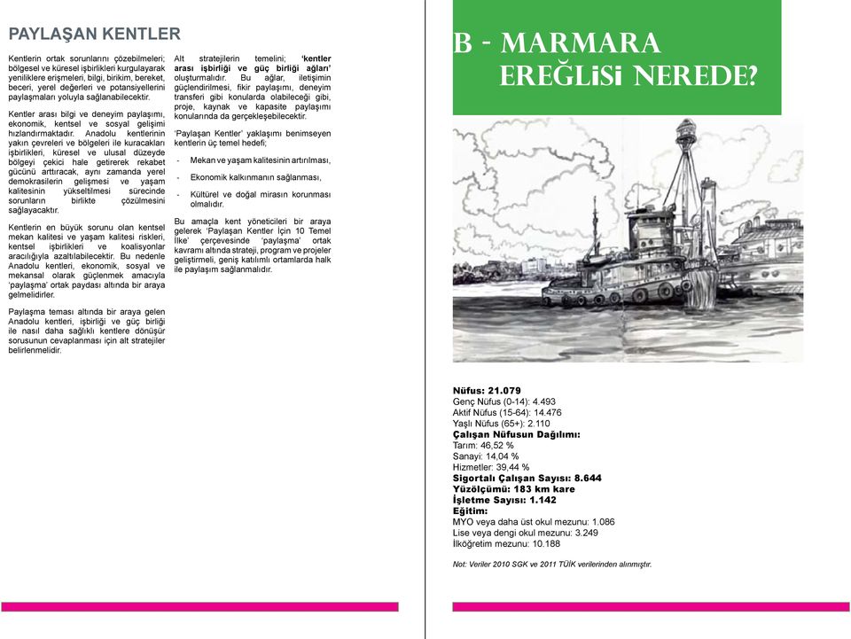 Anadolu kentlerinin yakın çevreleri ve bölgeleri ile kuracakları işbirlikleri, küresel ve ulusal düzeyde bölgeyi çekici hale getirerek rekabet gücünü arttıracak, aynı zamanda yerel demokrasilerin