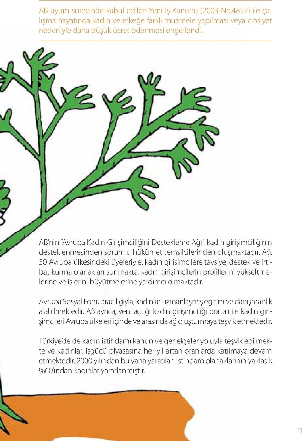 Ağ, 30 Avrupa ülkesindeki üyeleriyle, kadın girişimcilere tavsiye, destek ve irtibat kurma olanakları sunmakta, kadın girişimcilerin profillerini yükseltmelerine ve işlerini büyütmelerine yardımcı