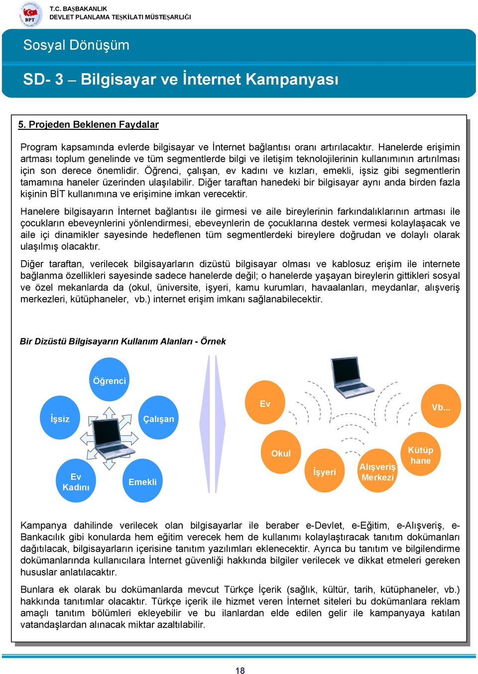 Öğrenci, çalışan, ev kadını kızları, emekli, işsiz gibi segmentlerin tamamına haneler üzerinden ulaşılabilir.