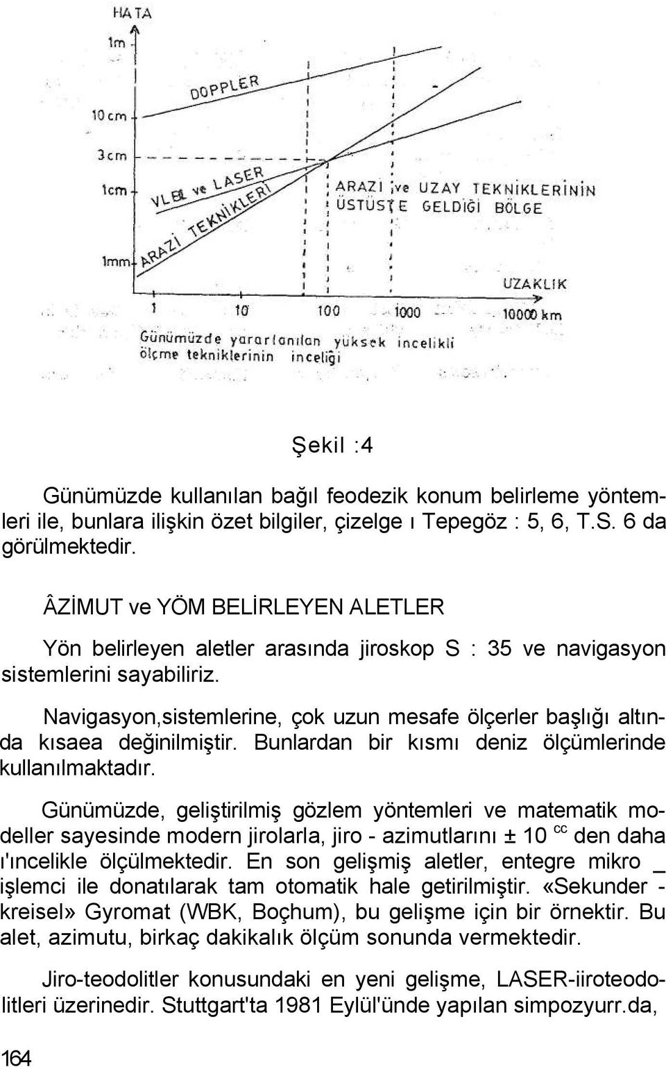 Navigasyon,sistemlerine, çok uzun mesafe ölçerler başlığı altında kısaea değinilmiştir. Bunlardan bir kısmı deniz ölçümlerinde kullanılmaktadır.