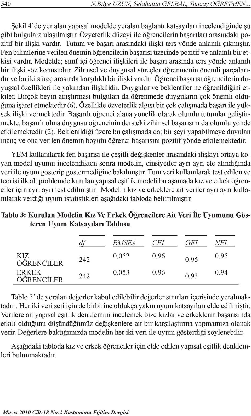 Fen bilimlerine verilen önemin öğrencilerin başarısı üzerinde pozitif ve anlamlı bir etkisi vardır.