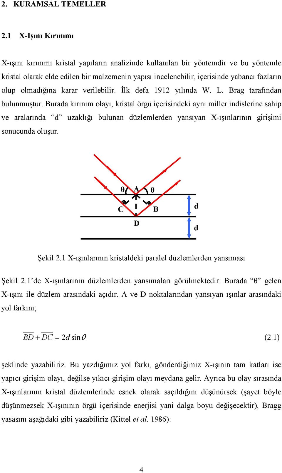 olup olmadığına karar verilebilir. İlk defa 1912 yılında W. L. Brag tarafından bulunmuştur.