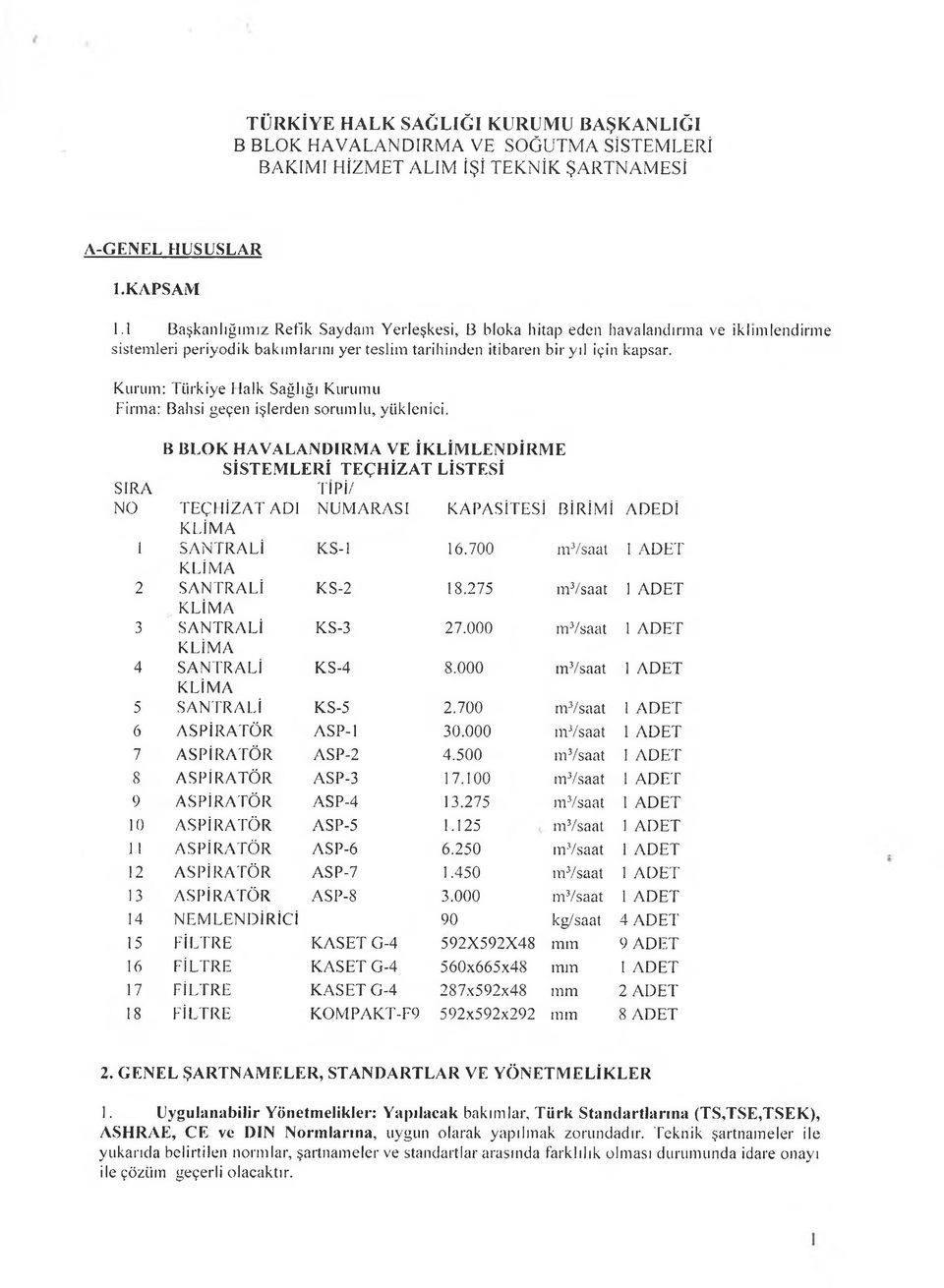 Kurum: Türkiye Halk Sağlığı Kurumu Firma: Bahsi geçen işlerden sorumlu, yüklenici.