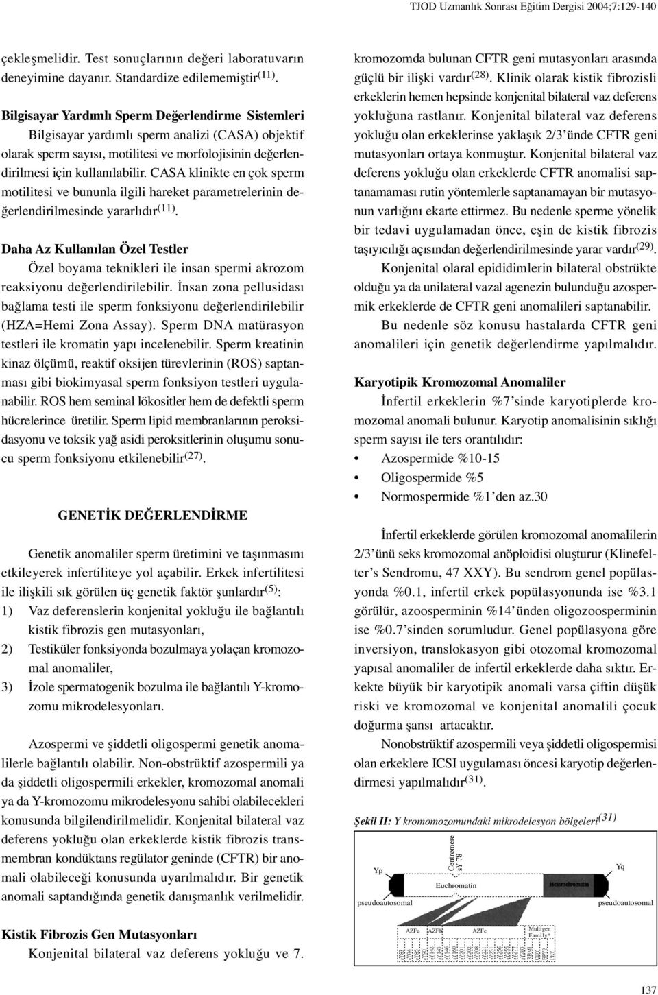 CASA klinikte en çok sperm motilitesi ve bununla ilgili hareket parametrelerinin de- erlendirilmesinde yararlıdır (11).