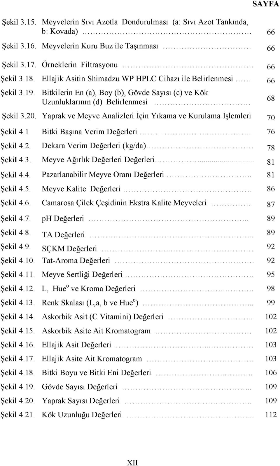 Yaprak ve Meyve Analizleri İçin Yıkama ve Kurulama İşlemleri 70 Şekil 4.1 Bitki Başına Verim Değerleri..... 76 Şekil 4.2. Dekara Verim Değerleri (kg/da). 78 Şekil 4.3.