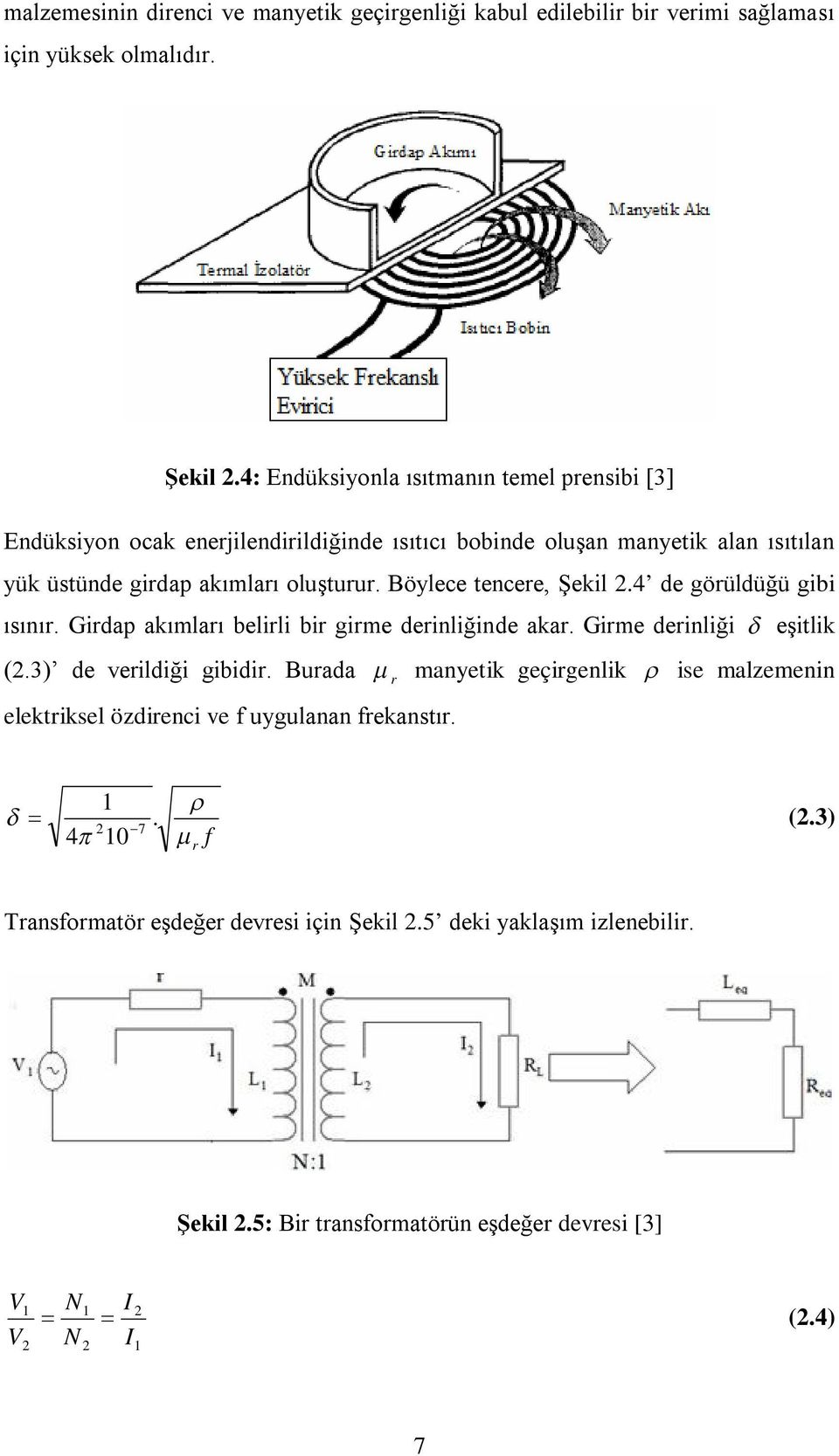 Böylc tcr, Şil.4 d görüldüğü gibi ısıır. Girdap aımları blirli bir girm driliğid aar. Girm driliği şitli.3) d vrildiği gibidir.