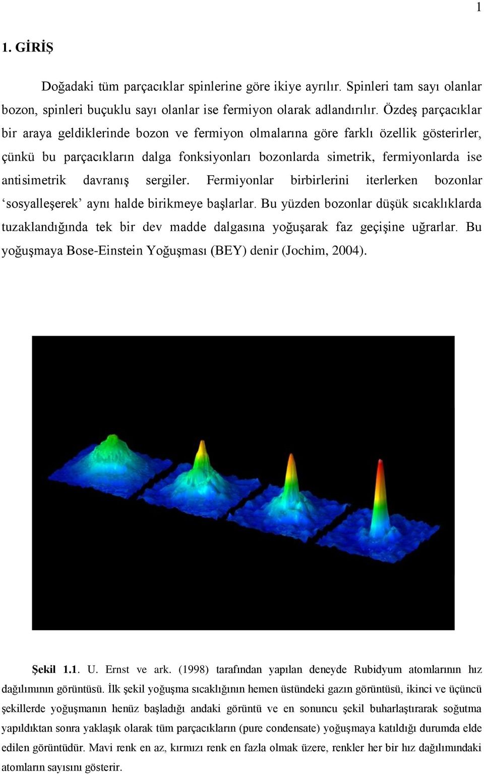 davranış sergiler. Fermiyonlar birbirlerini iterlerken bozonlar sosyalleşerek aynı halde birikmeye başlarlar.