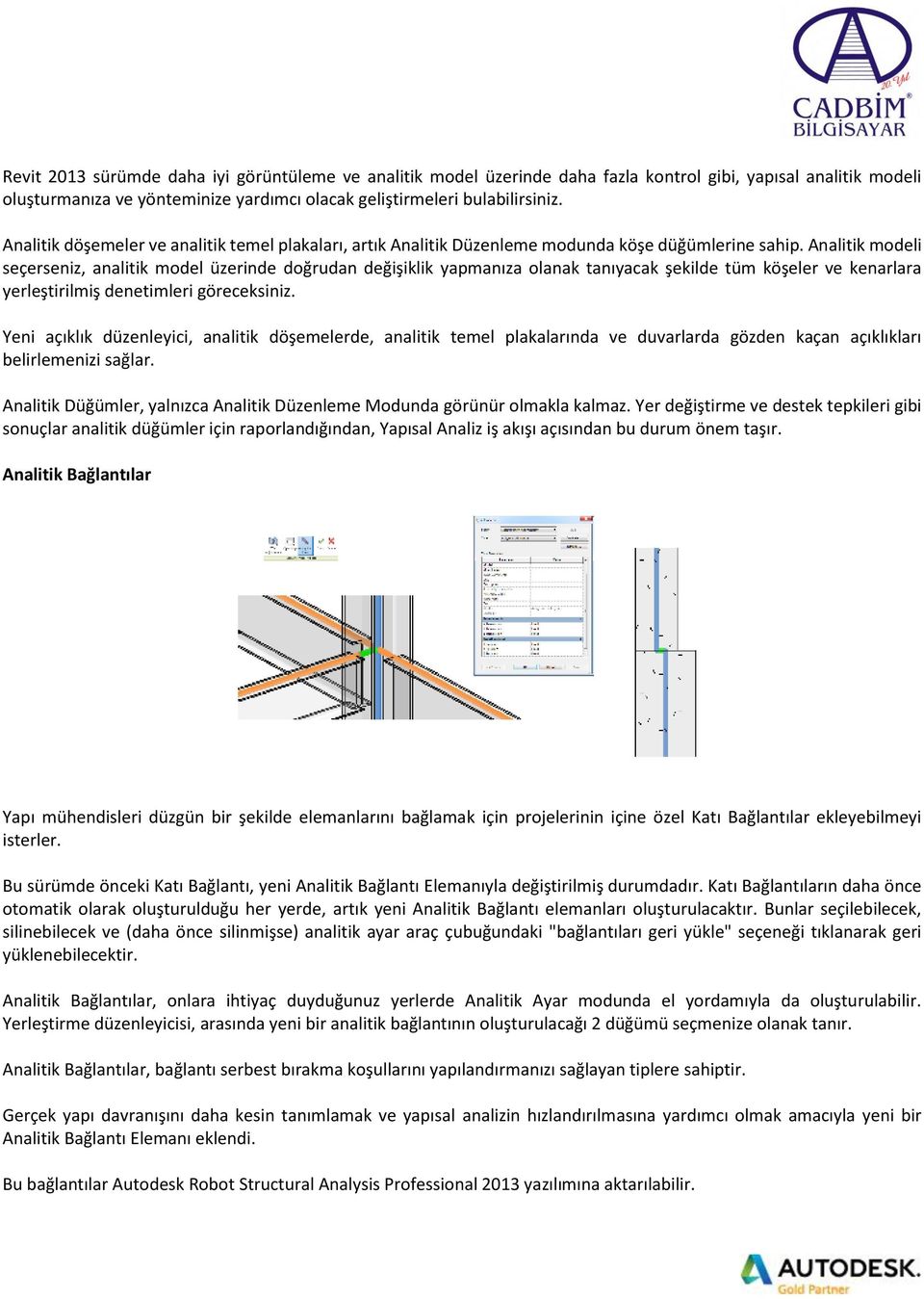 Analitik modeli seçerseniz, analitik model üzerinde doğrudan değişiklik yapmanıza olanak tanıyacak şekilde tüm köşeler ve kenarlara yerleştirilmiş denetimleri göreceksiniz.