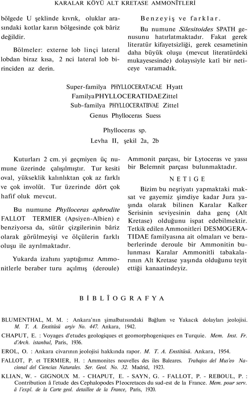 Fakat gerek literatür kifayetsizliği, gerek cesametinin daha büyük oluşu (mevcut literatürdeki mukayesesinde) dolayısiyle katî bir neticeye varamadık.