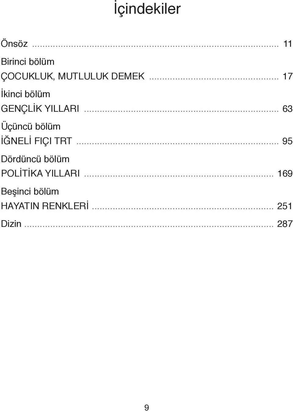 .. 17 İkinci bölüm GENÇLİK YILLARI.