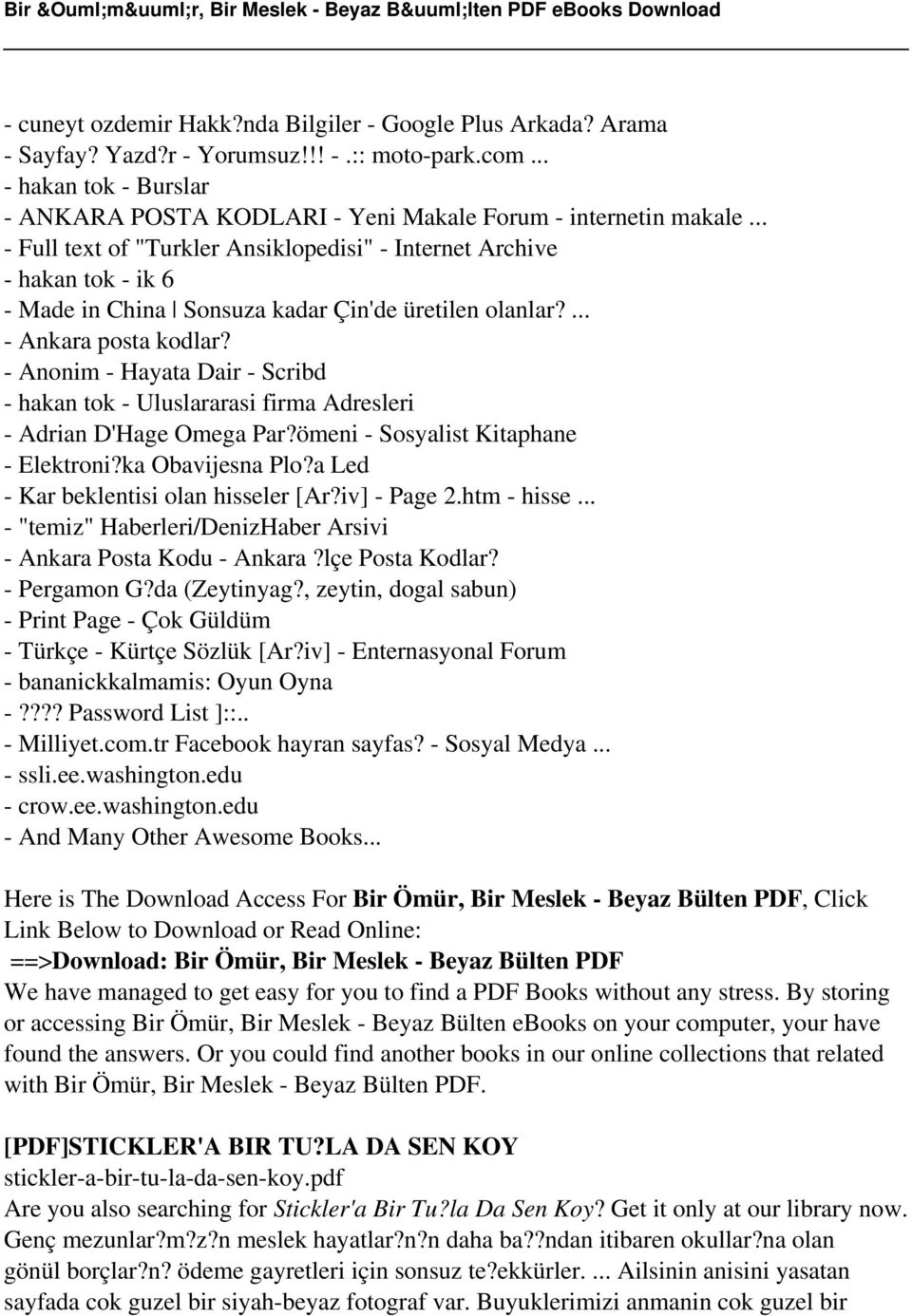 - Anonim - Hayata Dair - Scribd - hakan tok - Uluslararasi firma Adresleri - Adrian D'Hage Omega Par?ömeni - Sosyalist Kitaphane - Elektroni?ka Obavijesna Plo?a Led - Kar beklentisi olan hisseler [Ar?