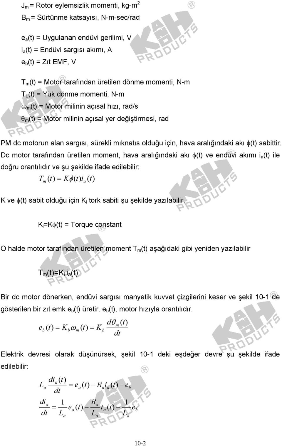 Dc oor rfındn ürln on, hv rlığındk kı φ v ndüv kıı l doğru ornılıdır v şu şkld fd dllr: φ v φ olduğu çn ork şu şkld yzıllr.