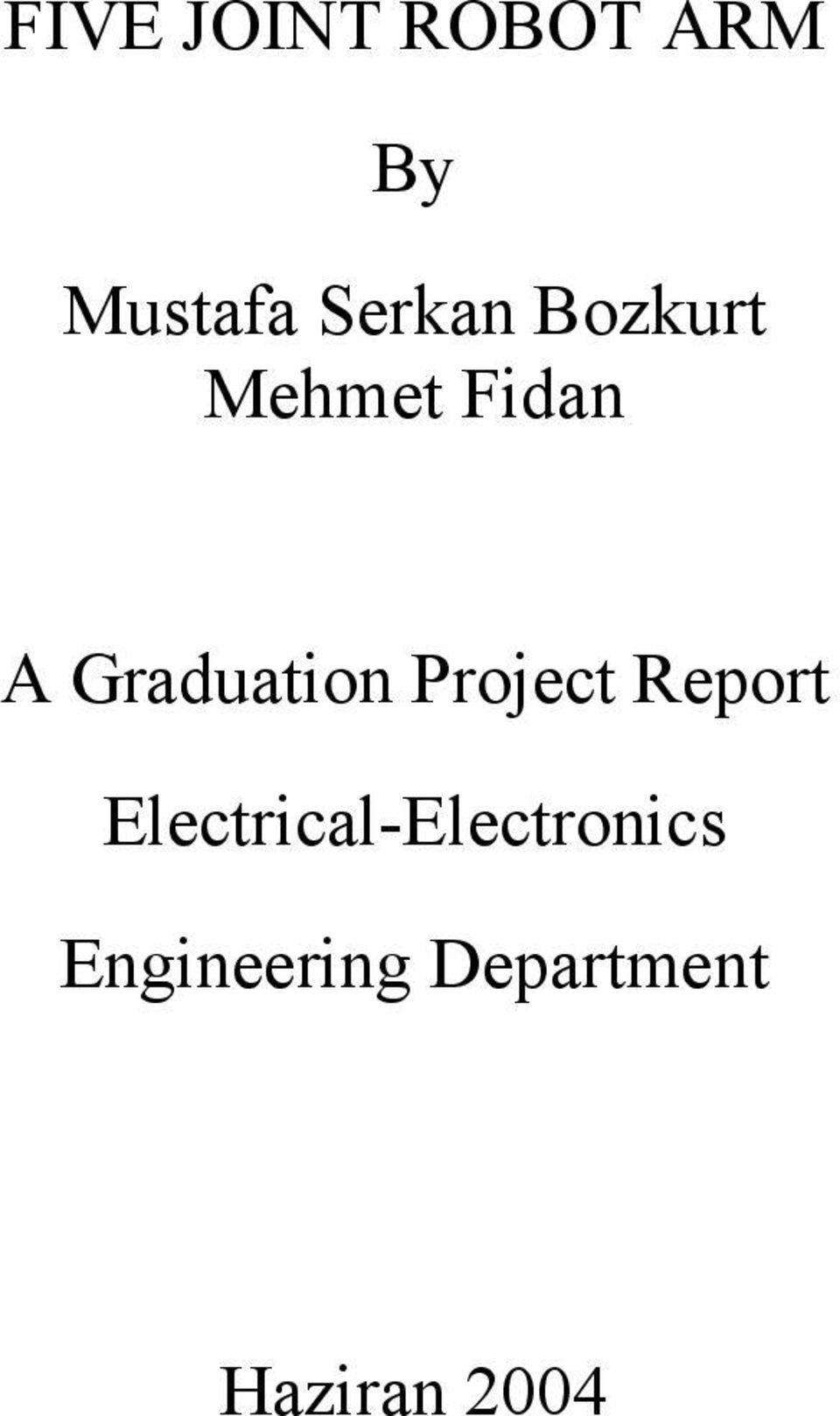 Graduation Project Report