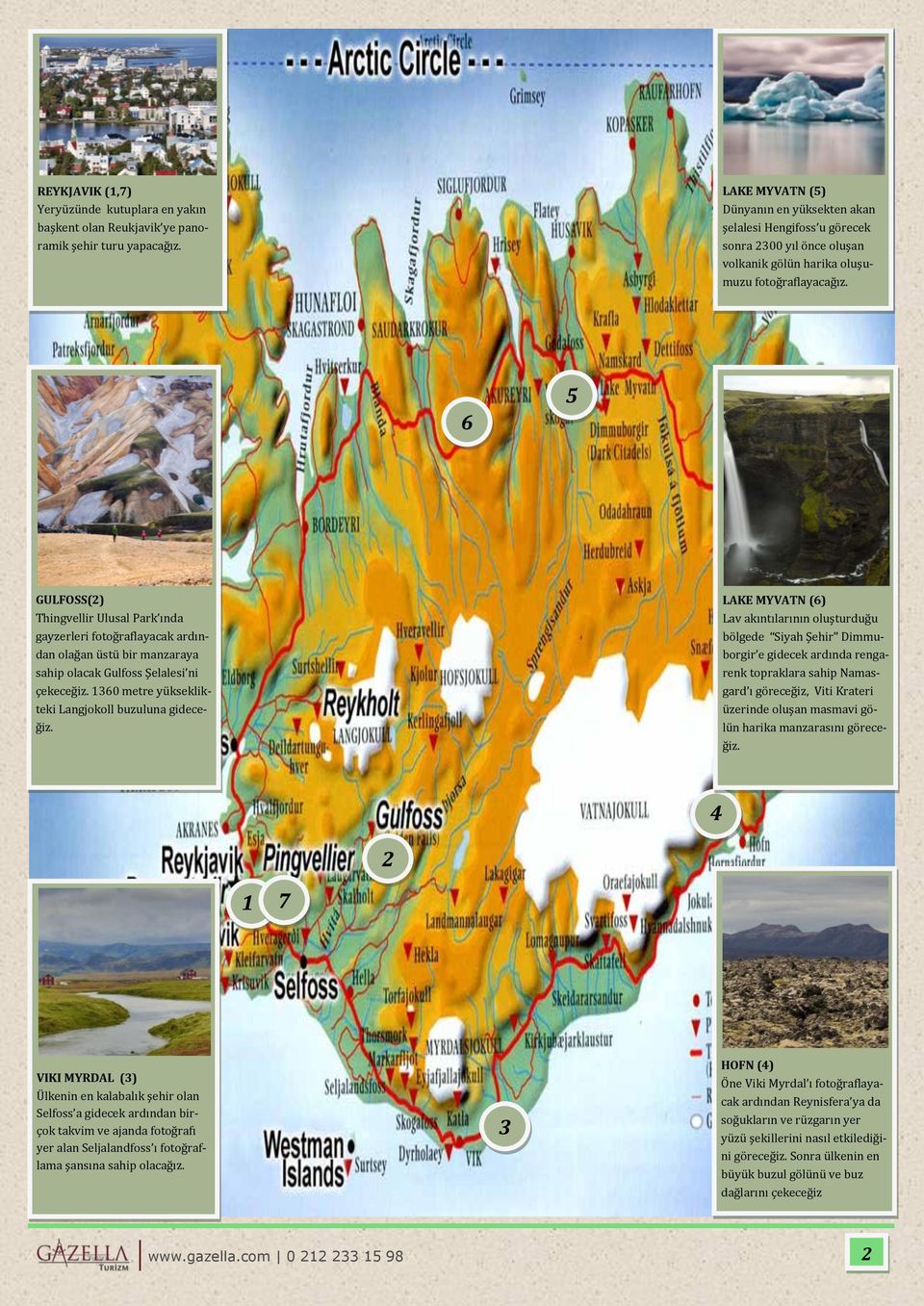 6 5 GULFOSS(2) Thingvellir Ulusal Park ında gayzerleri fotoğraflayacak ardından olağan üstü bir manzaraya sahip olacak Gulfoss Şelalesi ni çekeceğiz.