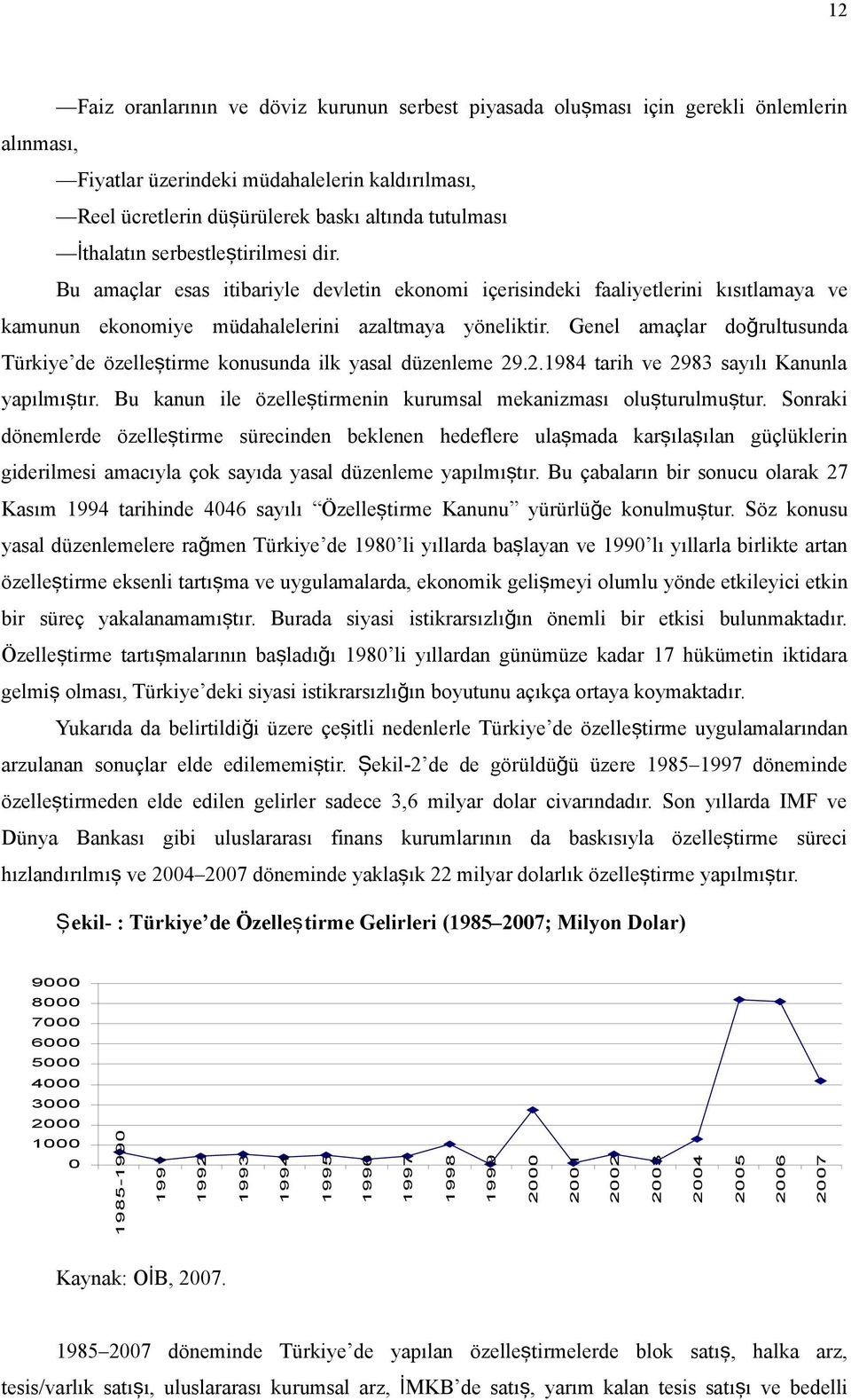 Genel amaçlar doğ rultusunda Türkiye de özelleş tirme konusunda ilk yasal düzenleme 29.2.1984 tarih ve 2983 sayılı Kanunla yapılmıştır.