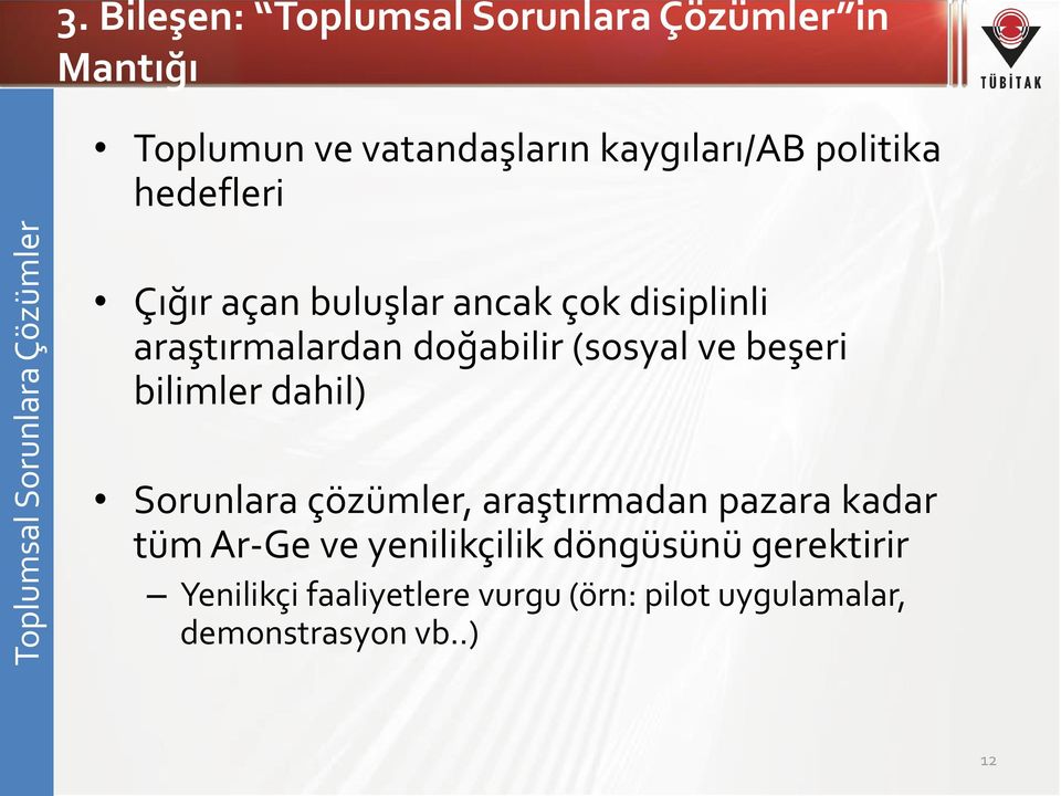 hedefleri Çığır açan buluşlar ancak çok disiplinli araştırmalardan doğabilir (sosyal ve beşeri