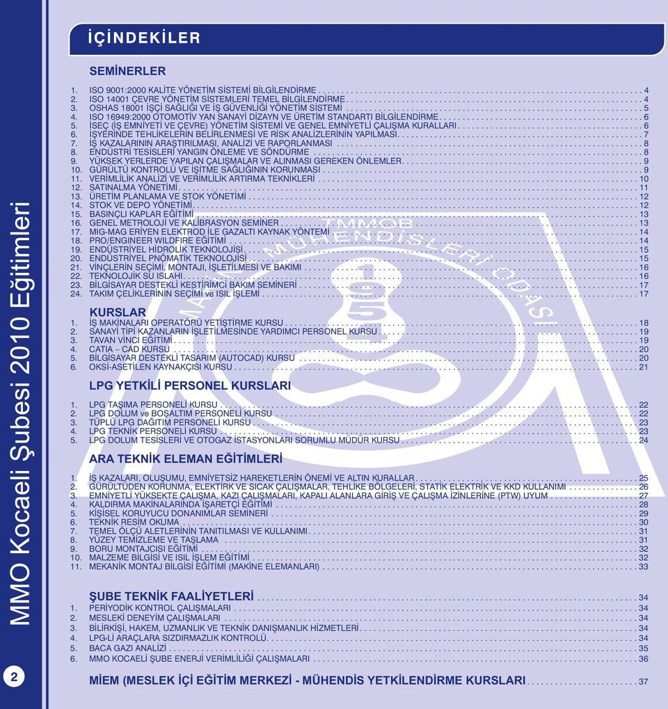 ISO 16949:2000 OTOMOTÝV YAN SANAYÝ DÝZAYN VE ÜRETÝM STANDARTI BÝLGÝLENDÝRME............................................ 6 5.