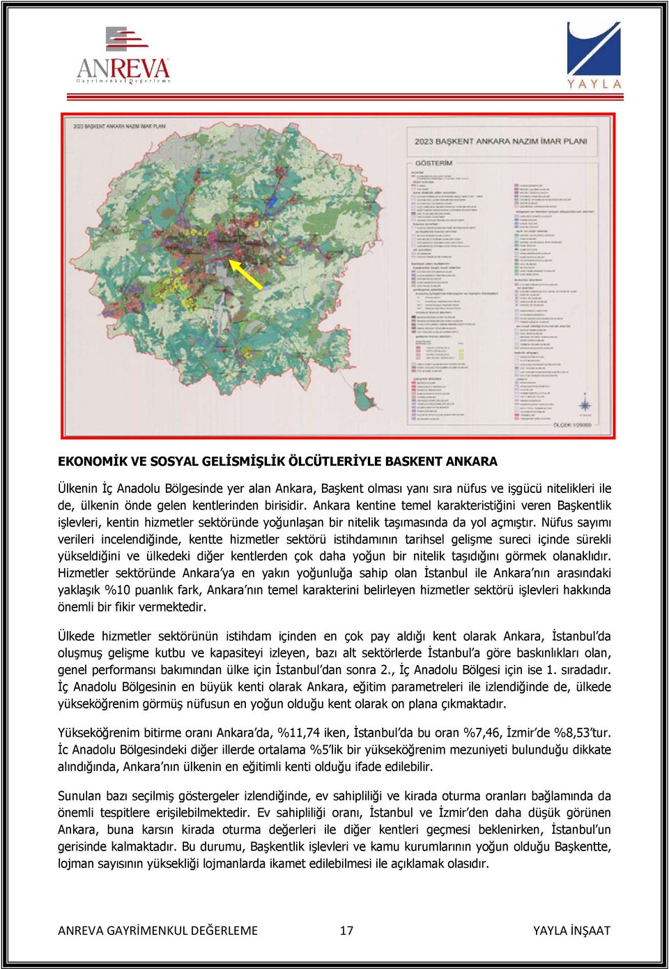 Nüfus sayımı verileri incelendiğinde, kentte hizmetler sektörü istihdamının tarihsel gelişme sureci içinde sürekli yükseldiğini ve ülkedeki diğer kentlerden çok daha yoğun bir nitelik taşıdığını