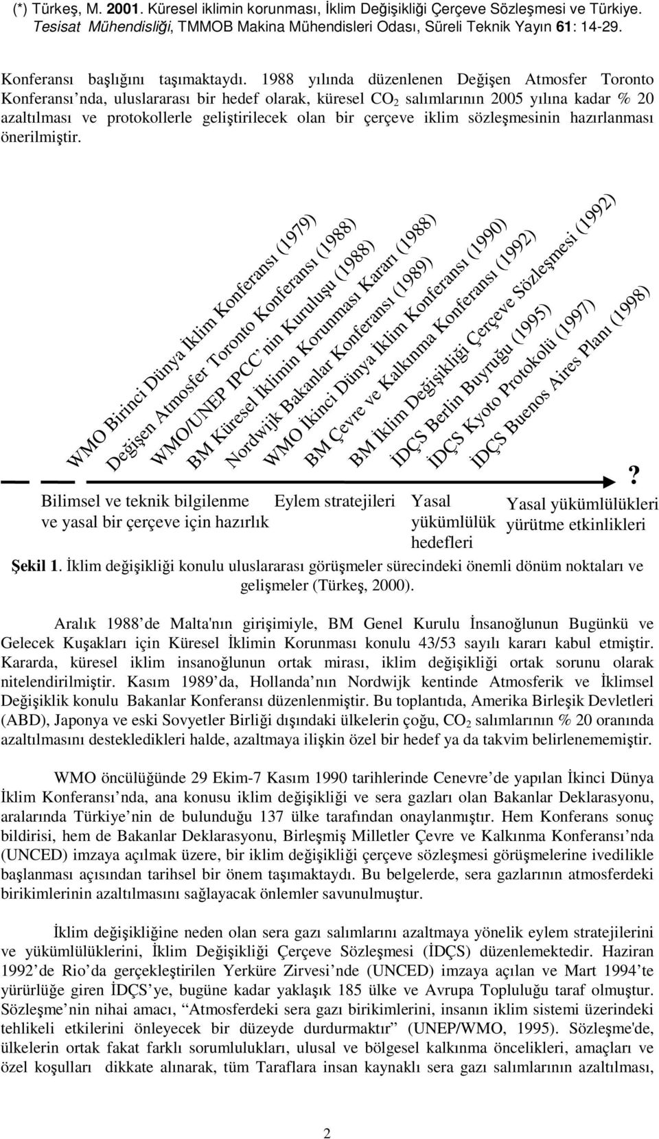 çerçeve iklim sözleşmesinin hazırlanması önerilmiştir.