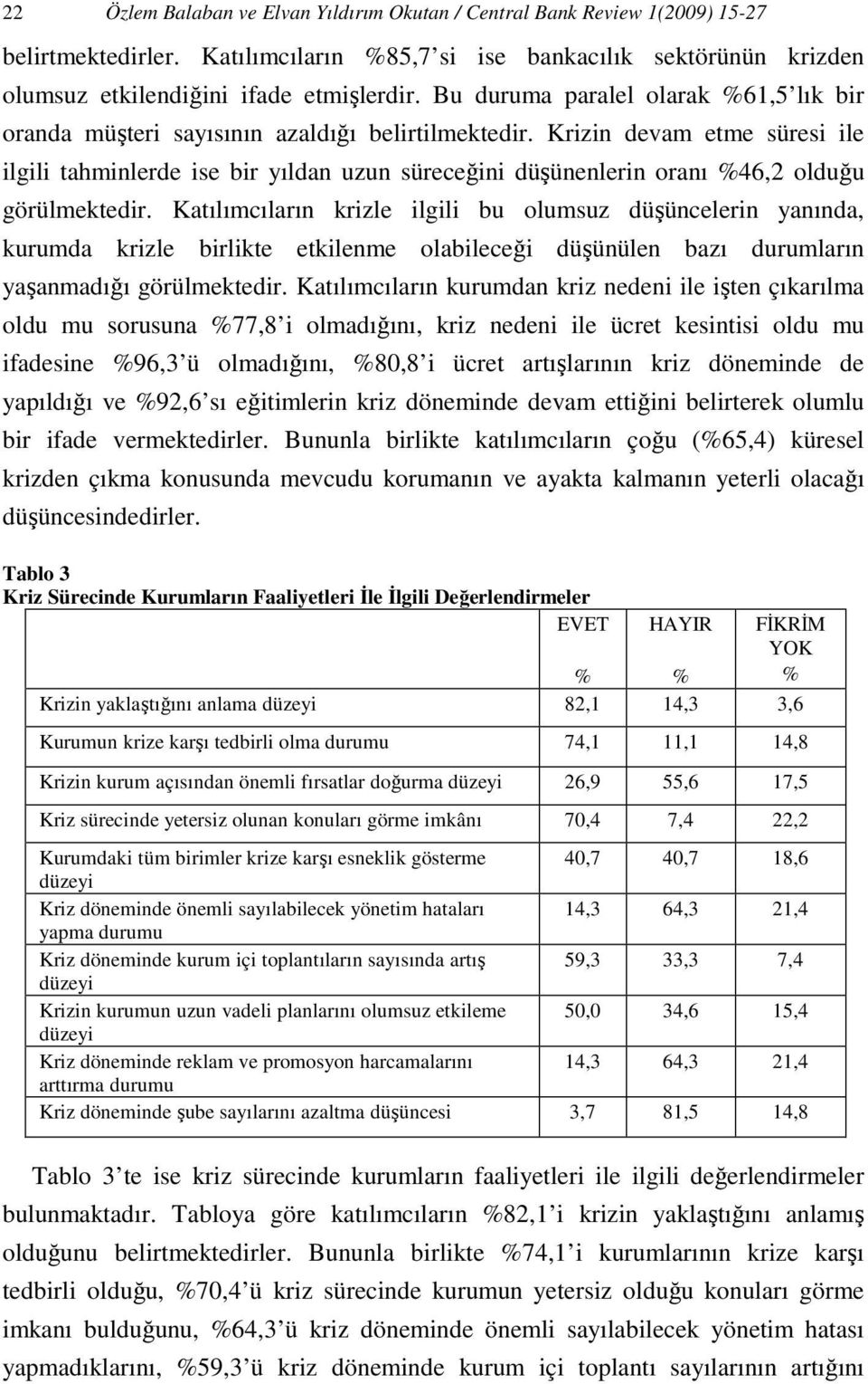 n devam etme süresi ile ilgili tahminlerde ise bir yıldan uzun süreceğini düşünenlerin oranı 46,2 olduğu görülmektedir.