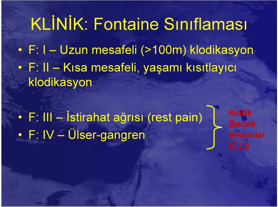 kısıtlayıcı klodikasyon F: III İstirahat ağrısı