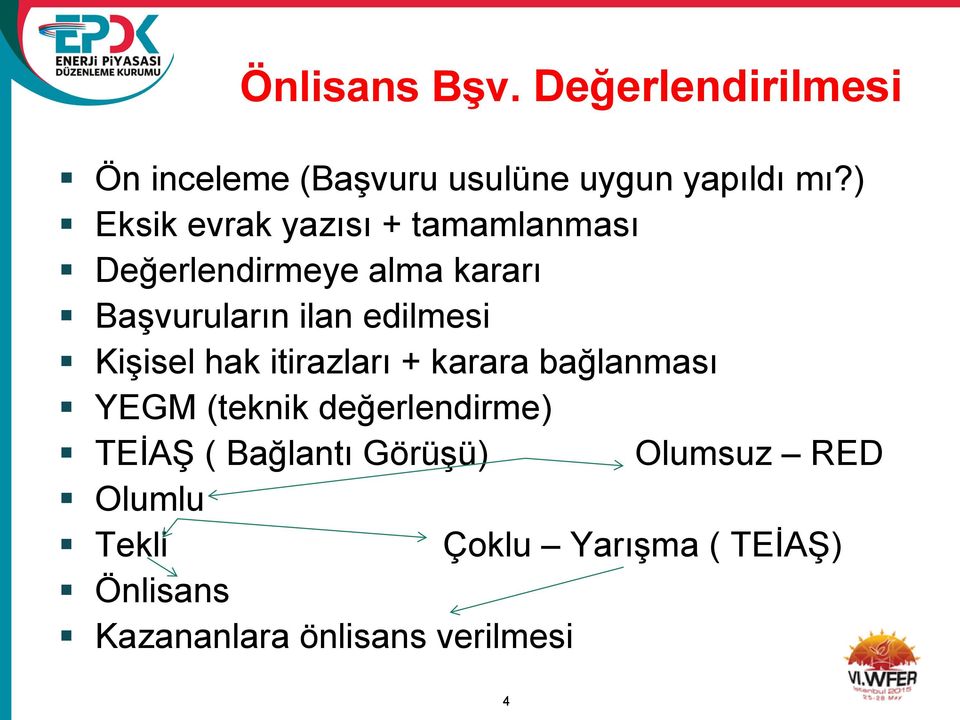 edilmesi Kişisel hak itirazları + karara bağlanması YEGM (teknik değerlendirme) TEİAŞ (