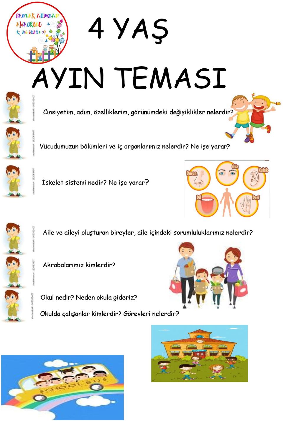 Ne işe yarar? Aile ve aileyi oluşturan bireyler, aile içindeki sorumluluklarımız nelerdir?