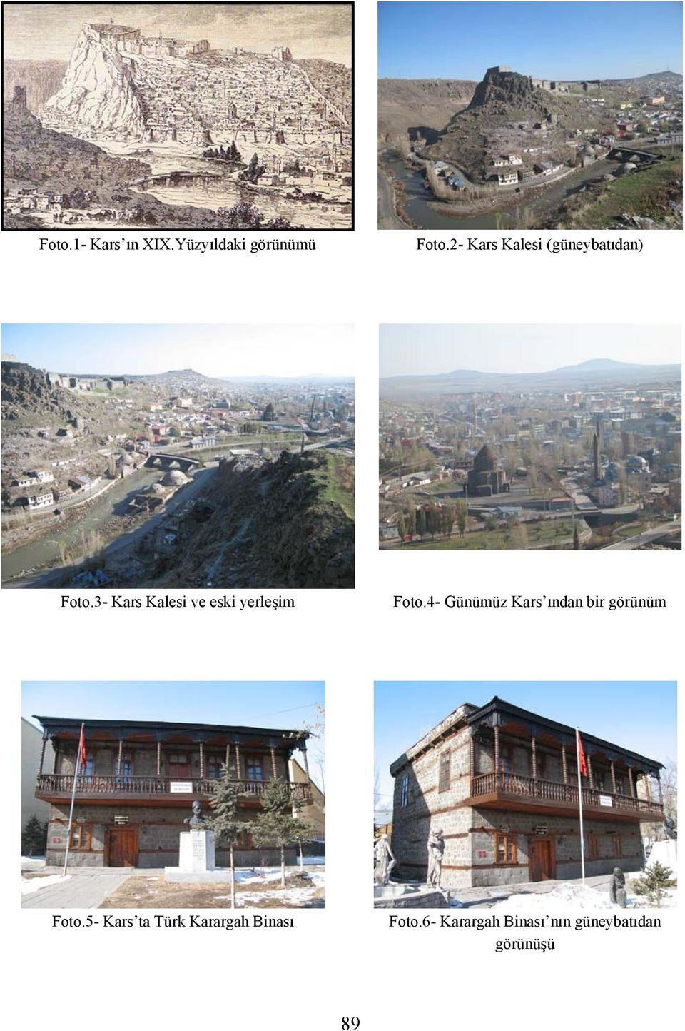 3- Kars Kalesi ve eski yerleşim Foto.