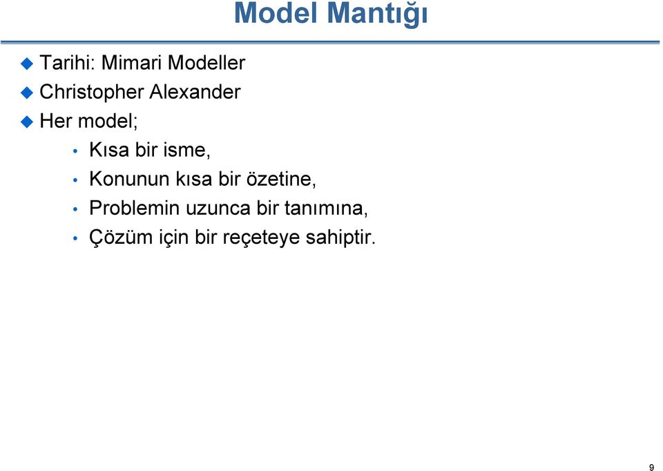 isme, Konunun kısa bir özetine, Problemin