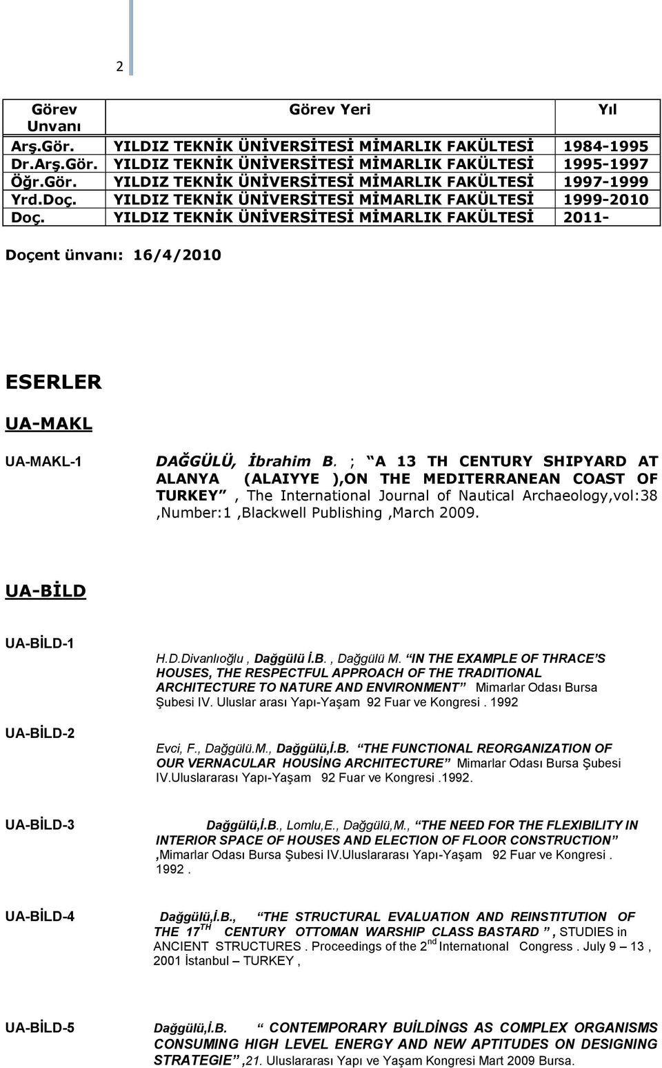 ; A 13 TH CENTURY SHIPYARD AT ALANYA (ALAIYYE ),ON THE MEDITERRANEAN COAST OF TURKEY, The International Journal of Nautical Archaeology,vol:38,Number:1,Blackwell Publishing,March 2009.