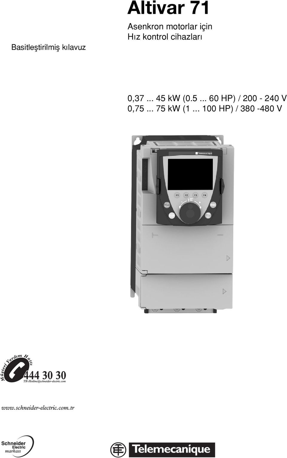 0,37... 45 kw (0.5... 60 HP) / 200 240 V 0,75.