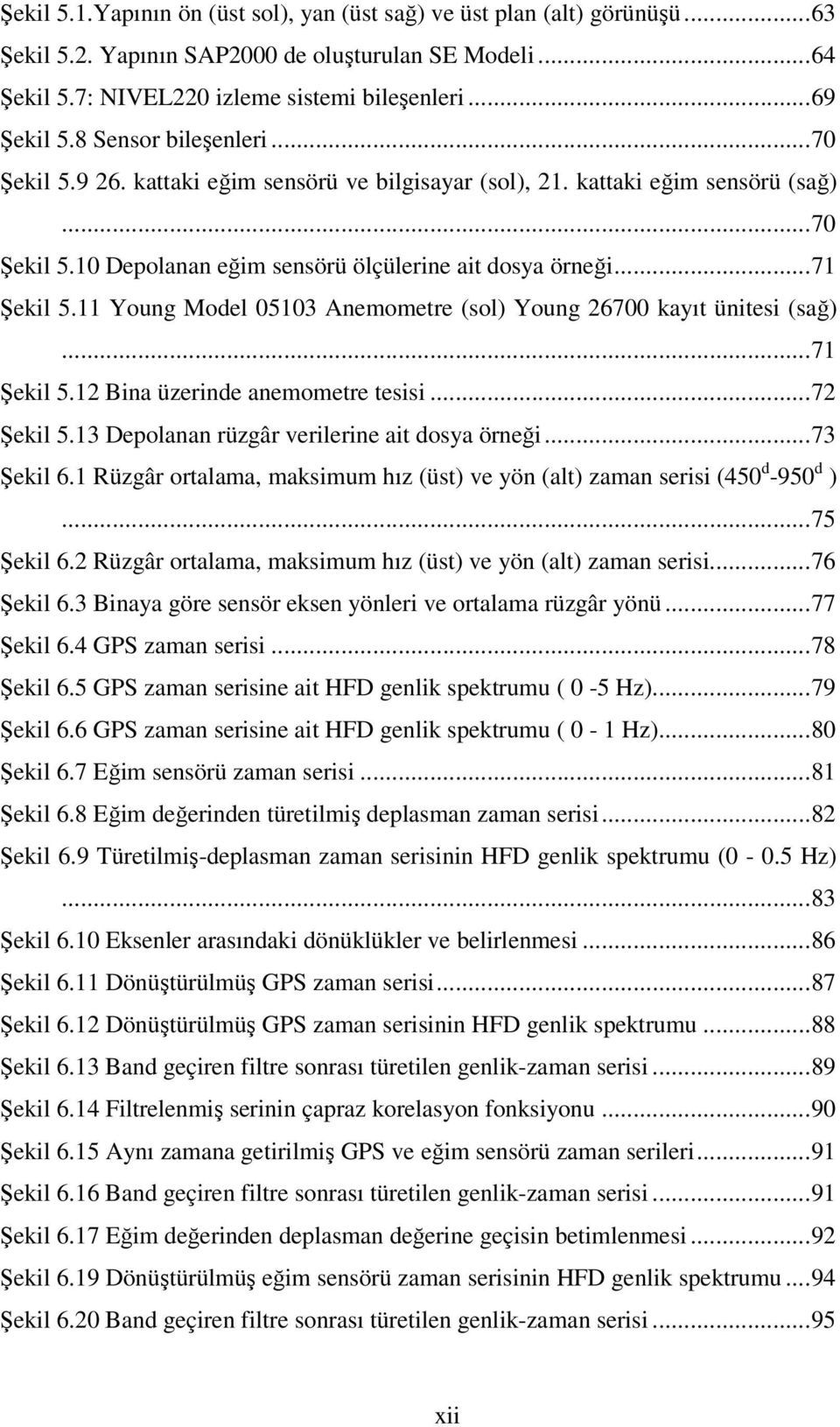 11 Young Model 05103 Anemometre (sol) Young 26700 kayıt ünitesi (sağ)...71 Şekil 5.12 Bina üzerinde anemometre tesisi...72 Şekil 5.13 Depolanan rüzgâr verilerine ait dosya örneği...73 Şekil 6.