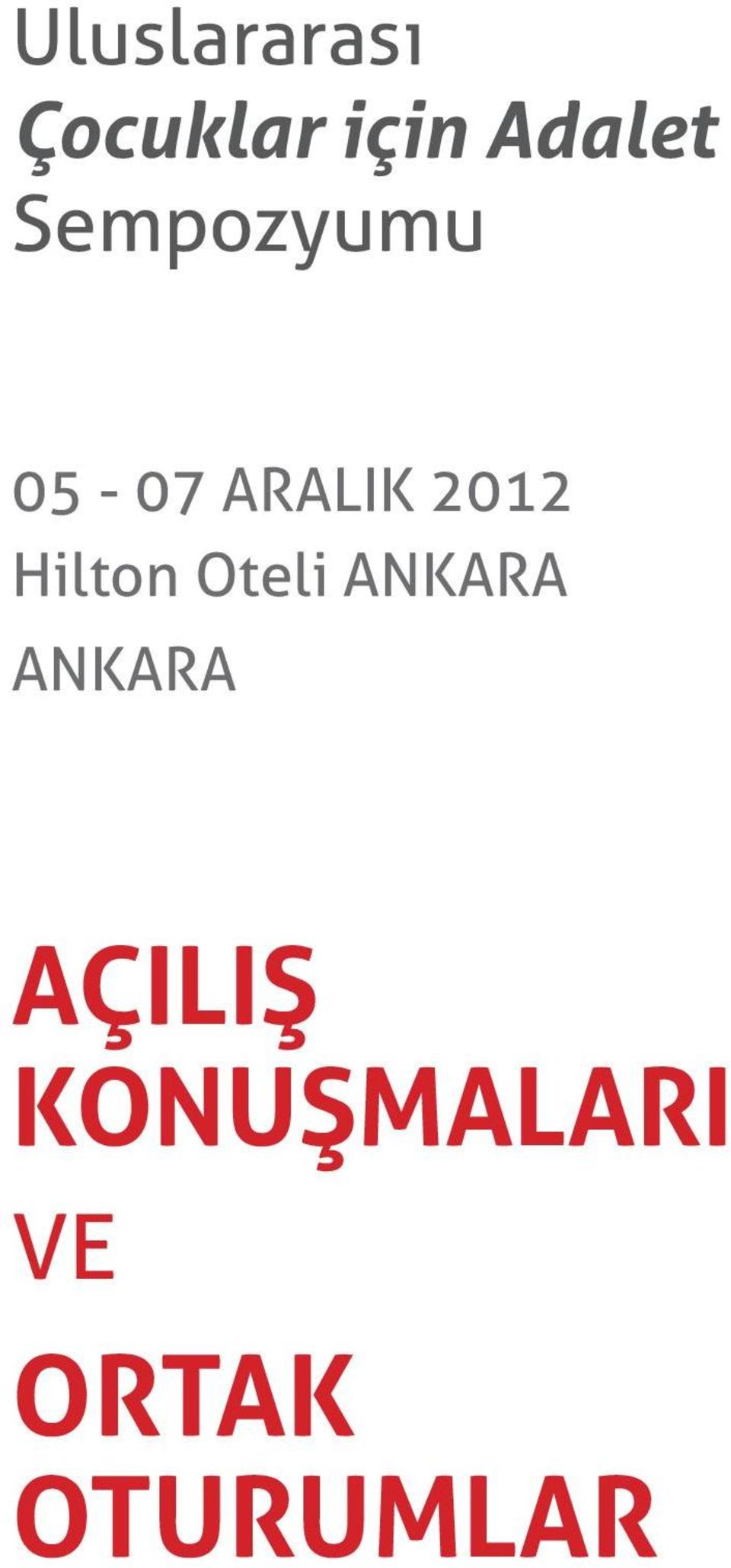 2012 Hilton Oteli ANKARA ANKARA