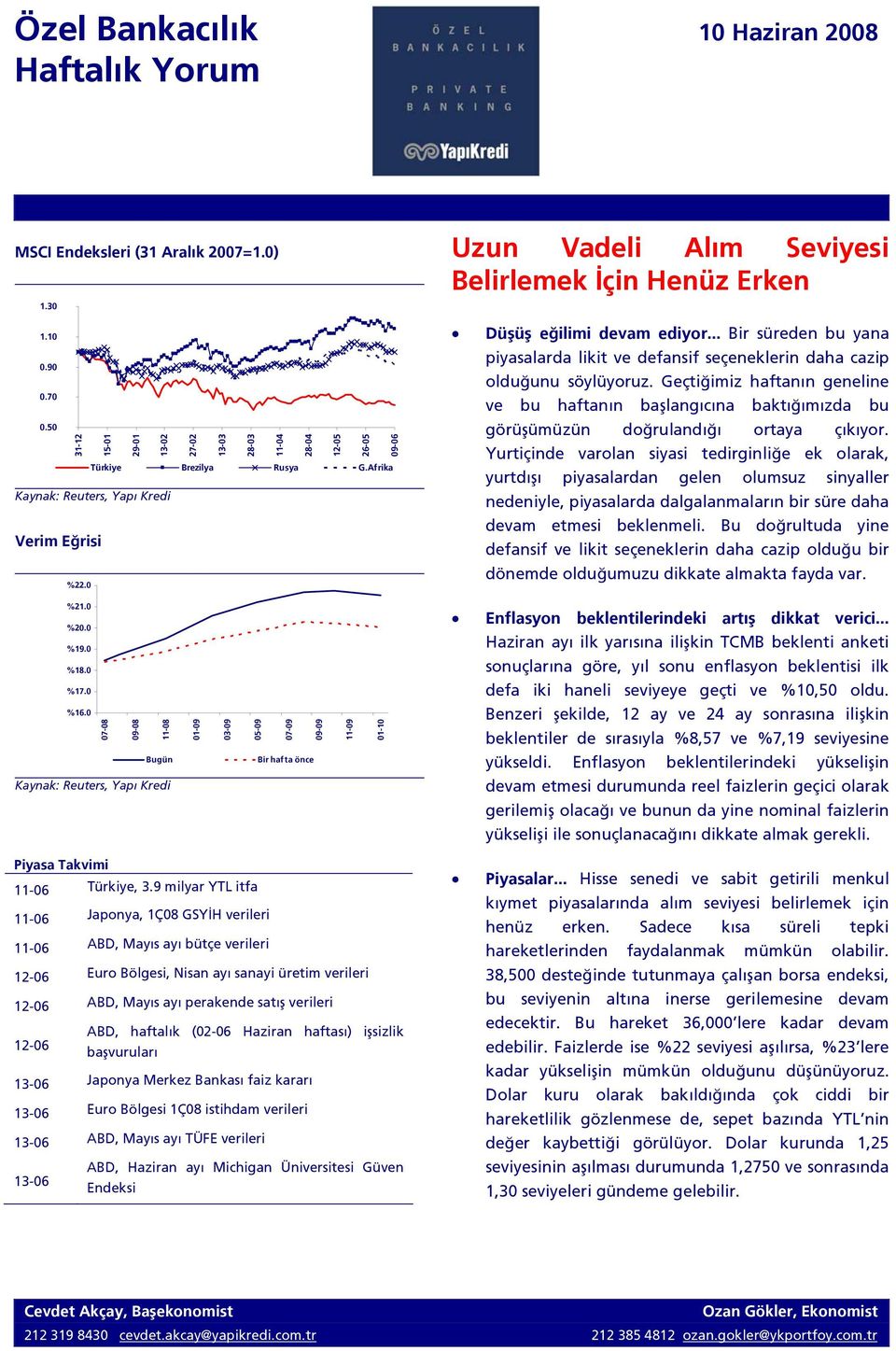 0 Uzun Vadeli Alım Seviyesi Belirlemek İçin Henüz Erken Düşüş eğilimi devam ediyor... Bir süreden bu yana piyasalarda likit ve defansif seçeneklerin daha cazip olduğunu söylüyoruz.