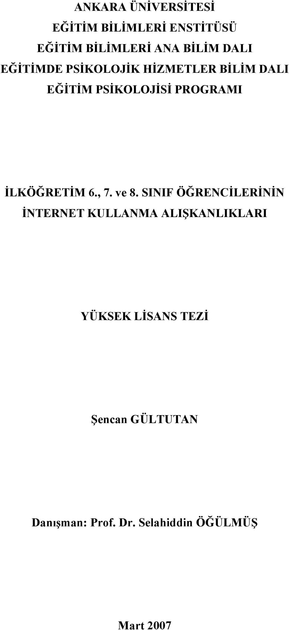 İLKÖĞRETİM 6., 7. ve 8.