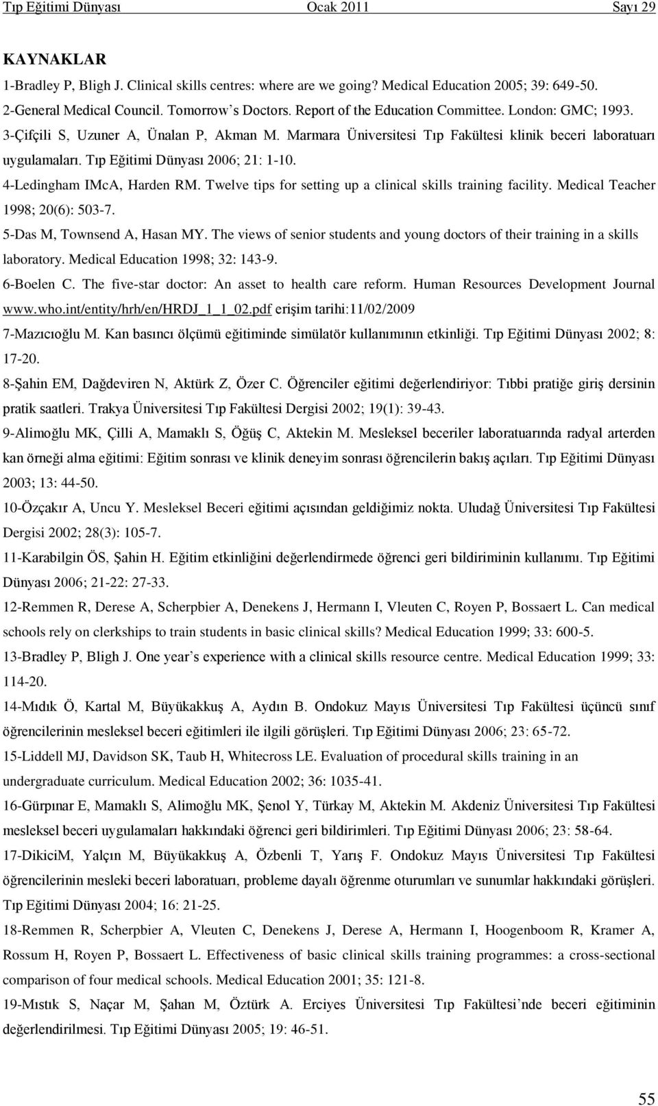 Twelve tips for setting up a clinical skills training facility. Medical Teacher 1998; 20(6): 503-7. 5-Das M, Townsend A, Hasan MY.